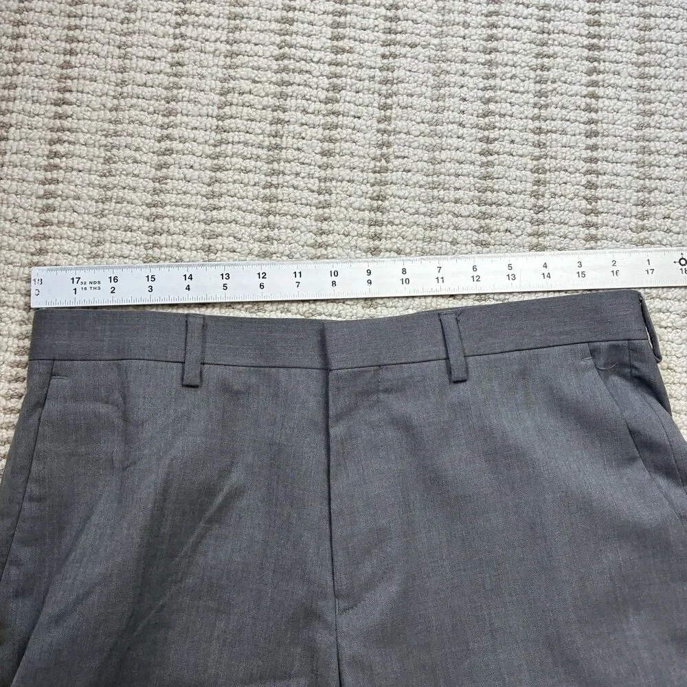 J Crew Ludlow Pants 32x34 Mens Loro Piana Superfine Wool Gray Slim Trouser